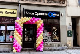 Brama balonowa dla salonu optycznego we Wrocławiu