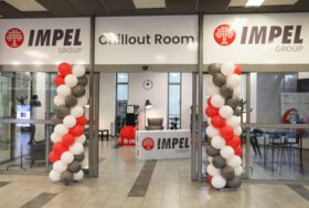 Kolumny balonowe na otwarcie Chillout Room’u dla firmy IMPEL