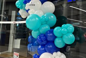 Girlanda balonowa oraz balony z helem dla Rodenstock w Środzie Wielkopolskiej