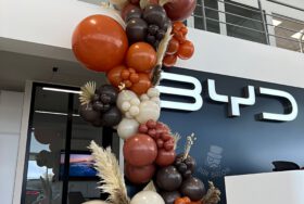 Jesienna girlanda organiczna dla salonu BYD – Wrocław
