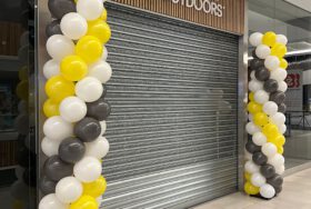 Dekoracja balonowa dla marki Regatta – otwarcia salonów w Alei Bielany i Magnolii