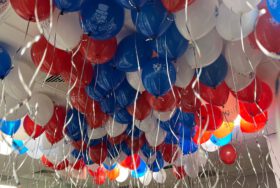 Balony z helem na urodziny kancelarii Via LEX – Wrocław