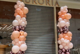 Dekoracje balonowe na otwarcie salonu Auroria w Silesia City Center Katowice