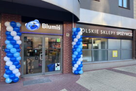 Kolumny balonowe na otwarcie sklepu Blumiś we Wrocławiu przy ulicy Wagnera